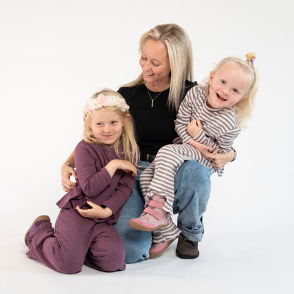 Theo Pink Heart Barfodsvinterstøvle